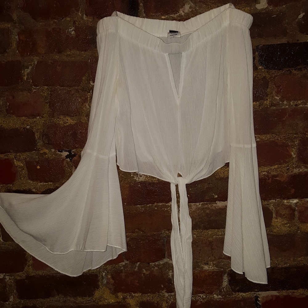 Cropped White Shirt